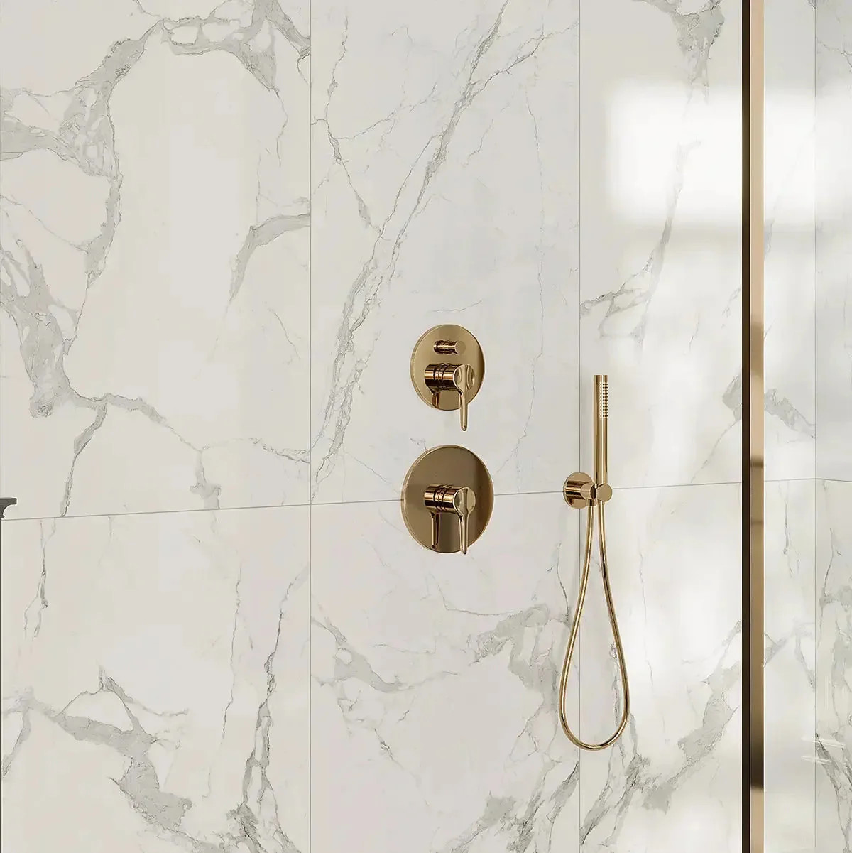 Azra Statuario Smoke 24x48 Large Format Porcelain Tile | Qualifying Orders Ship Free | Tile Club | Tile Club