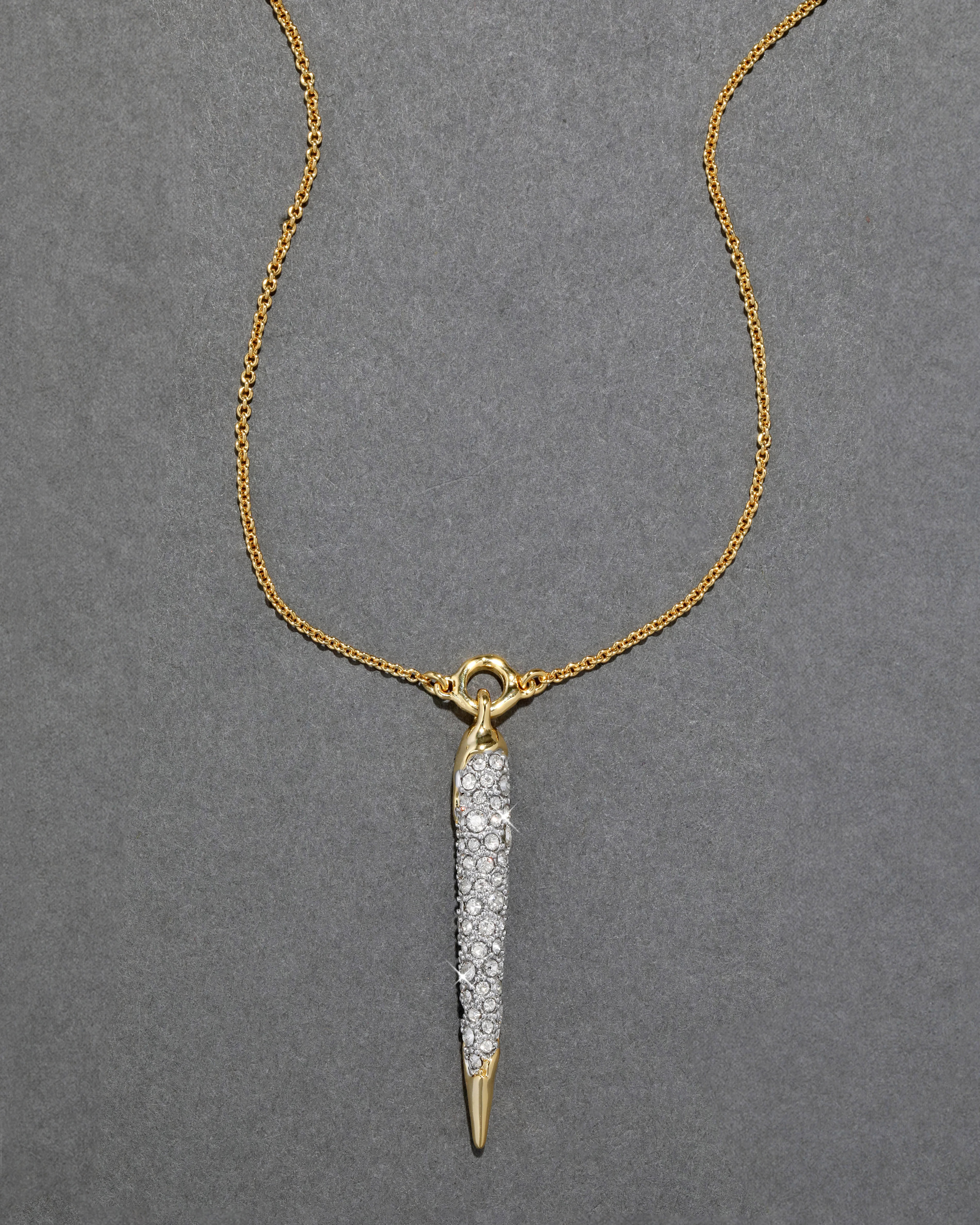 Solanales Gold Crystal Spear Necklace | Alexis Bittar | Alexis Bittar