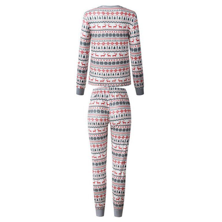 Baozhu Family Matching Reindeer Print Christmas Sleepwear Pajamas Set, 2 Piece (Women's S-3XL) | Walmart (US)