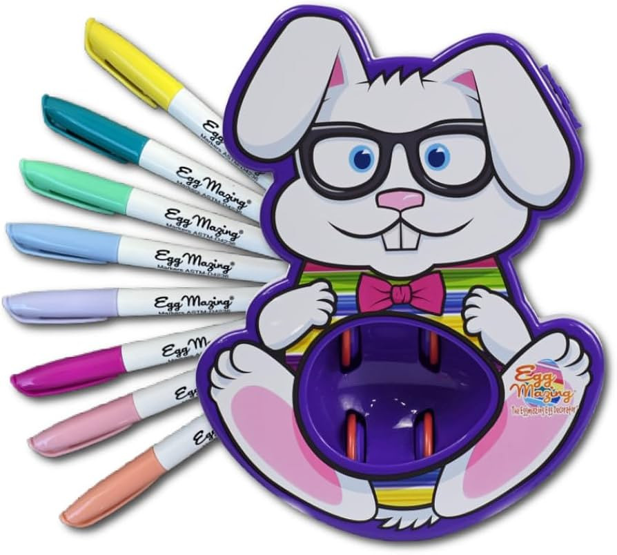 The Eggmazing Easter Egg Decorator Kit - Includes Bunny Egg Decorating Spinner Arts and Crafts Se... | Amazon (US)