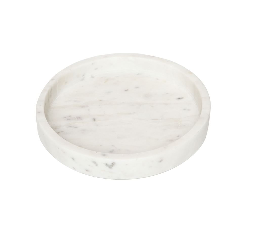 Round Marble Tray, 8""W | Pottery Barn (US)