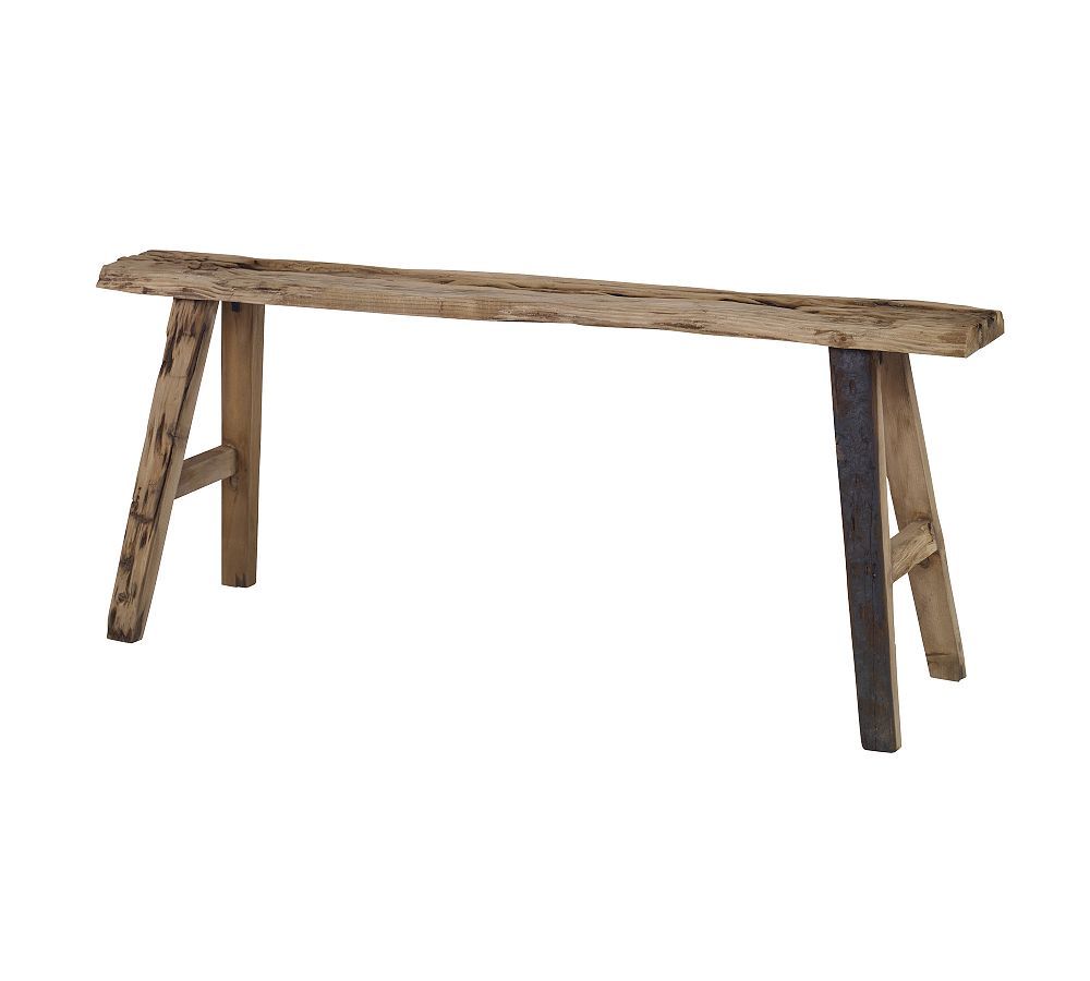 Harlow Reclaimed Pine Wood Bench | Pottery Barn (US)