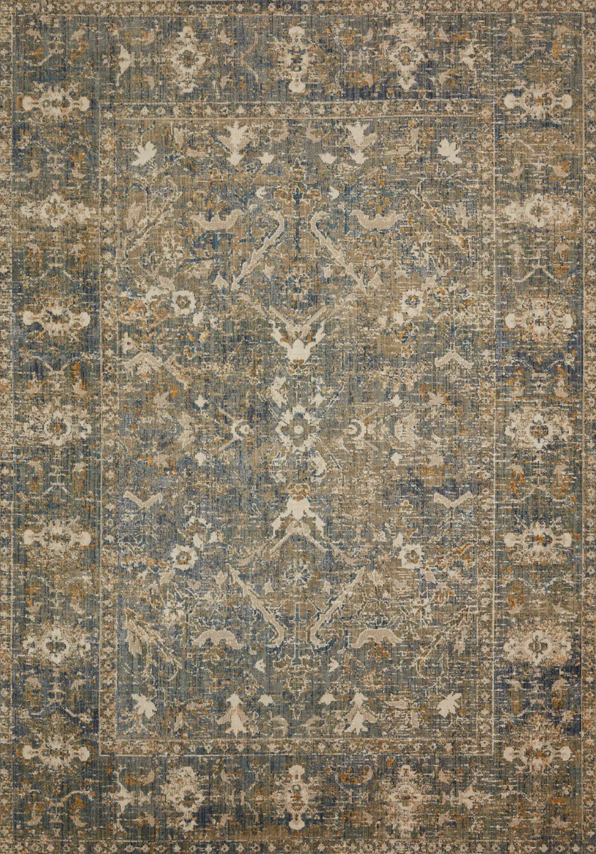 Chris Loves Julia x Loloi Rosemarie Sand / Lagoon ROE-03 | Stoffer Home