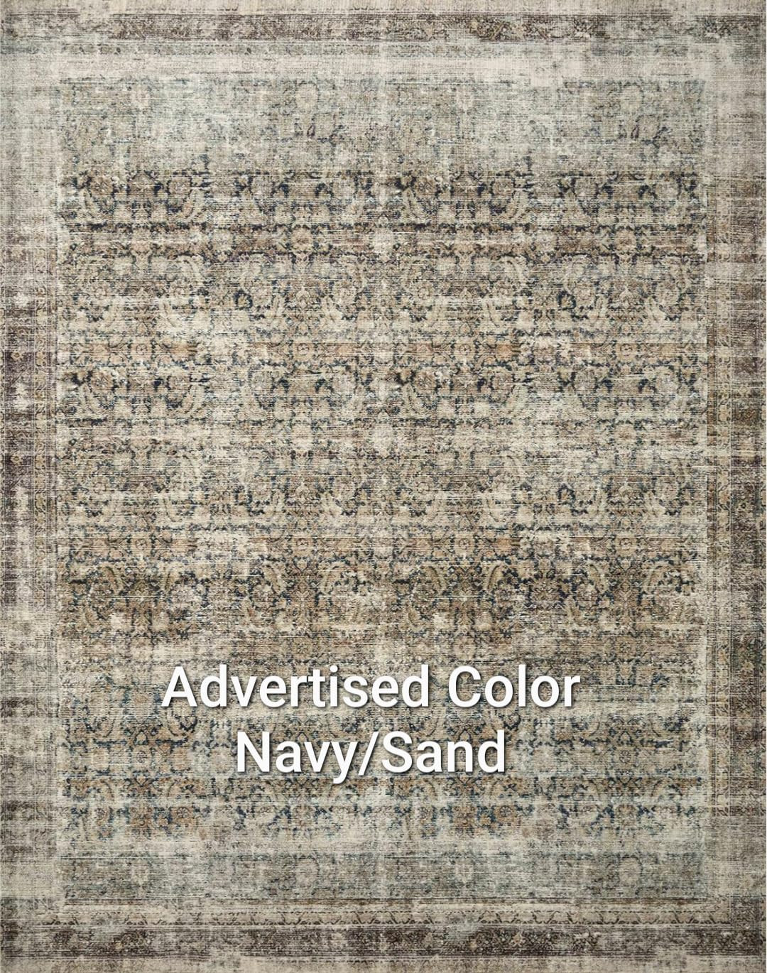 Loloi Amber Lewis Morgan 7'-3" x 9'-3" Area Rug in Sunset/Ink - Large Area Rug, Neutral Area Rug ... | Amazon (US)