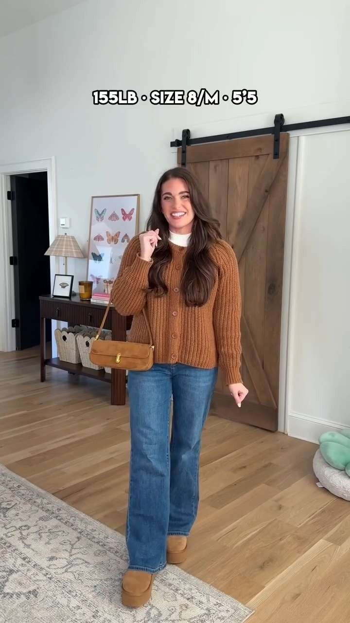 Everything is TTS-M!! Jeans are TTS - 8 reg length. This sweater is SO comfy and perf as we head into spring. Comes in several colors! 🤎🌸🫶🏼⭐️ I’m a true size 8/M & 5’5. My waist 29”, hips 40”, & bust 36.5” 

 #LTKdayinmylife #LTKgrwm #LTKootd