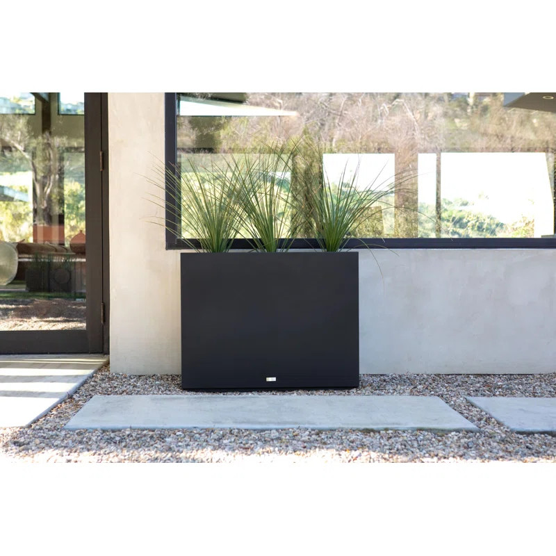 Metallic Series Galvanized Powder-Coated Steel Planter Box | Wayfair Professional
