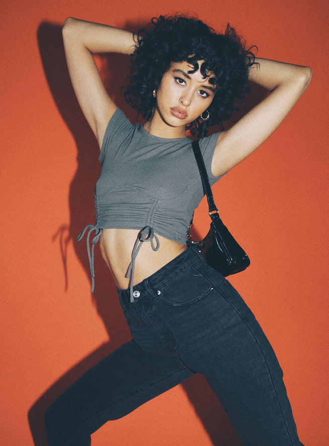 Stormi Top Khaki | Princess Polly US