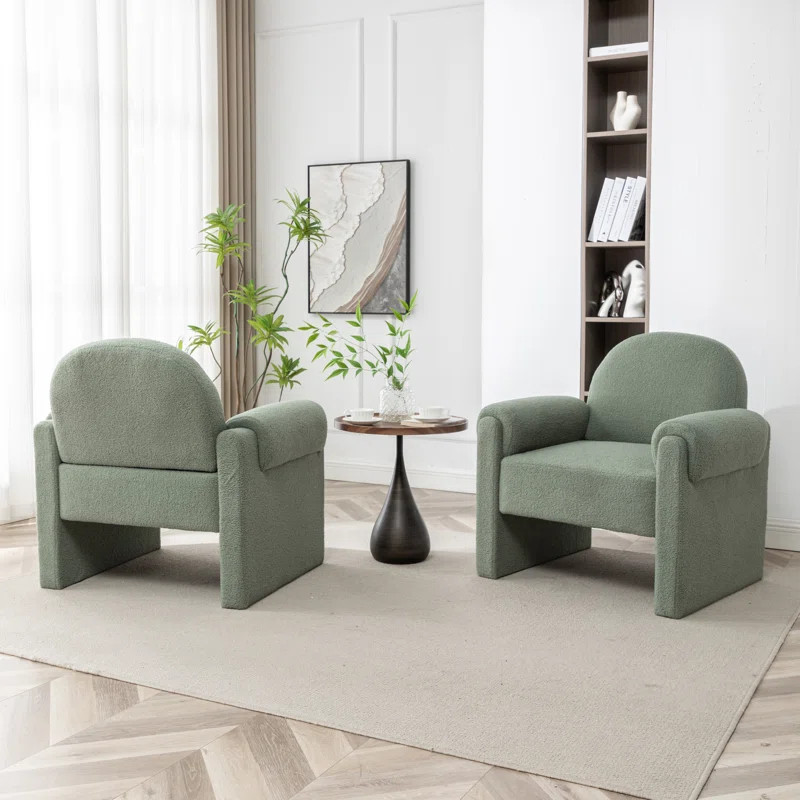 Bryonie Upholstered Armchair (Set of 2) | Wayfair North America