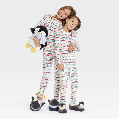 Kids' Fair Isle Print Snuggly Soft Holiday Matching Family Pajama Set - Wondershop™ White | Target