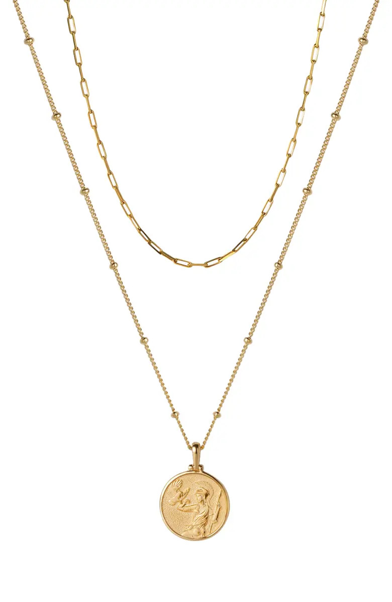 Mini Athena Pendant Layered Necklace | Nordstrom