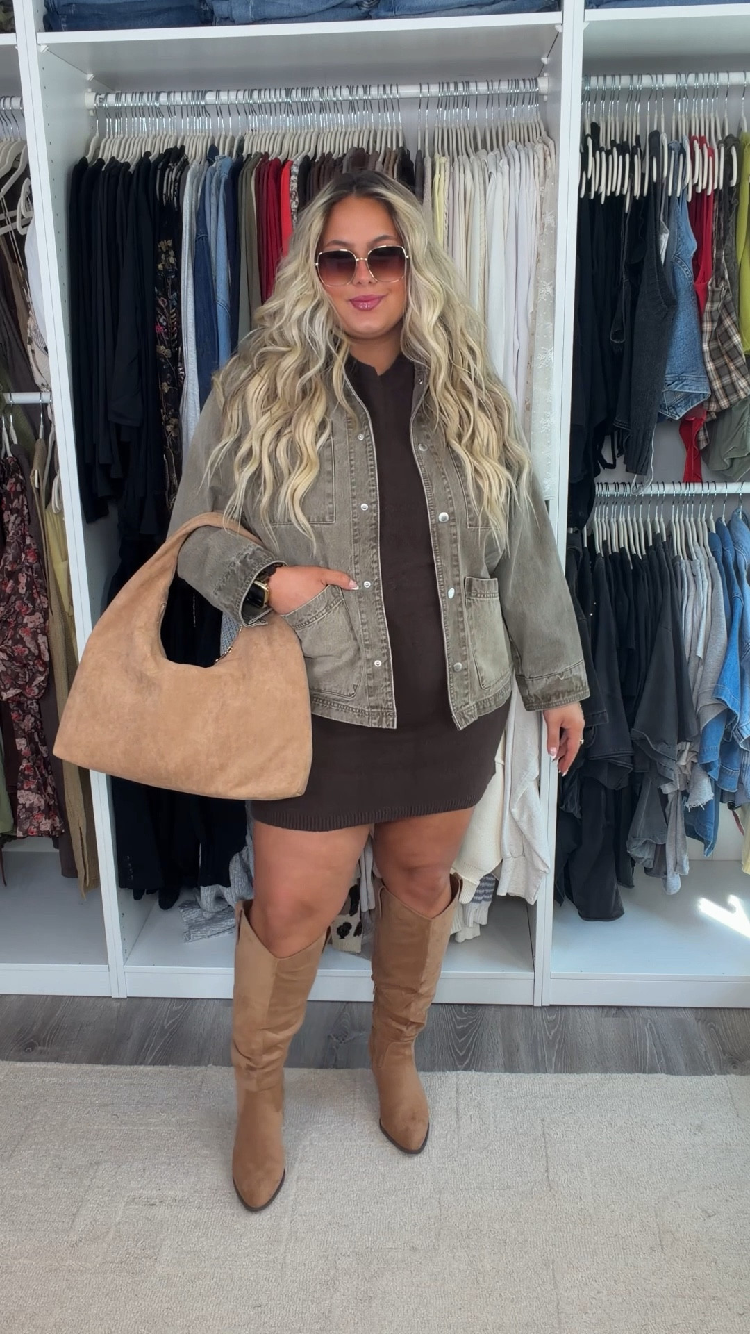 31 DAYS OF FALL FITS 🍂 

OUTFIT 21
XL SWEATER DRESS
XL JACKET (last year target, no longer available!)
SHOES TTS (wide calf friendly!!)

fall fashion, midsize, fall fits, outfit series, fashion series, curvy fashion, tall fashion, plus size, easy outfits, comfy outfits, trendy outfits, capsule wardrobe, workwear, weekend, chic, outfit formulas, Pinterest inspired.
