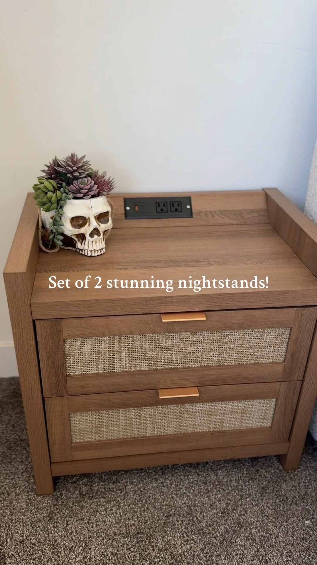 Stunning set of 2 nightstands! #nightstand #sidetable #homedecor 

#LTKHome
