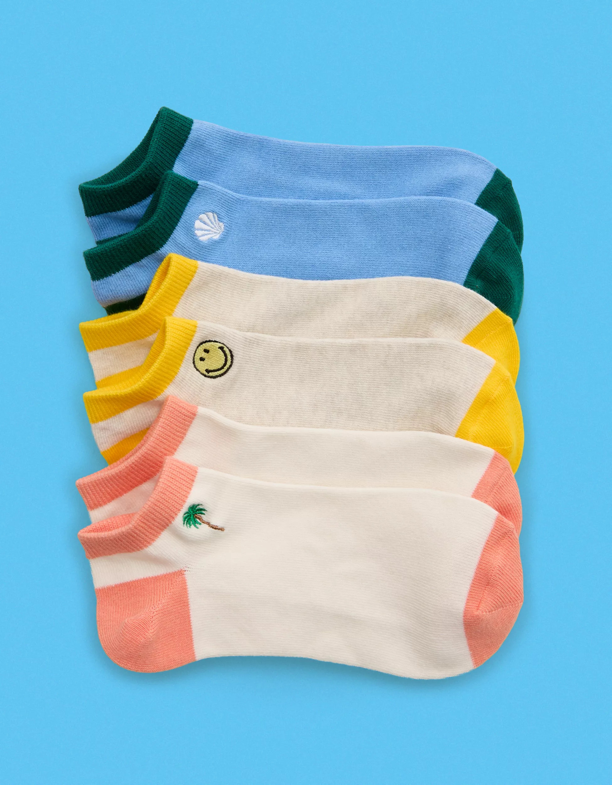Aerie | Smiley® Ankle Sock 3-Pack | Aerie