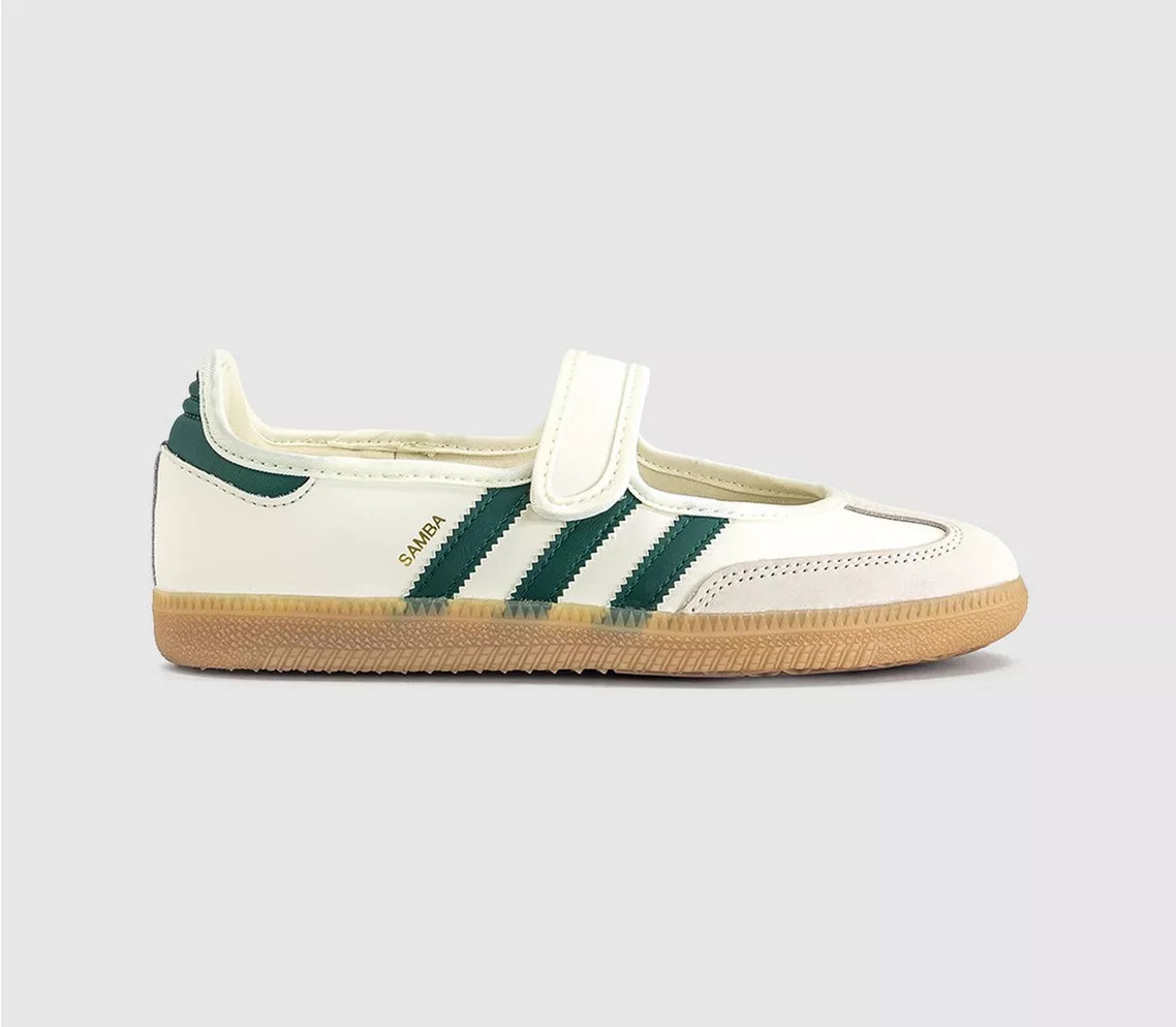 Offwhite Collegiate Green Gold Metallic | Office Shoes (UK)