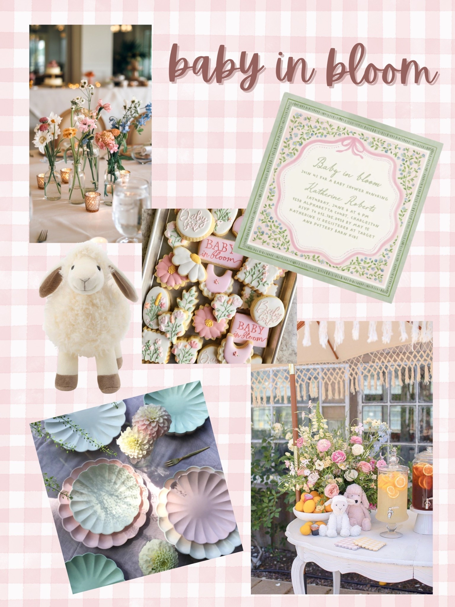 baby shower theme: baby in bloom!