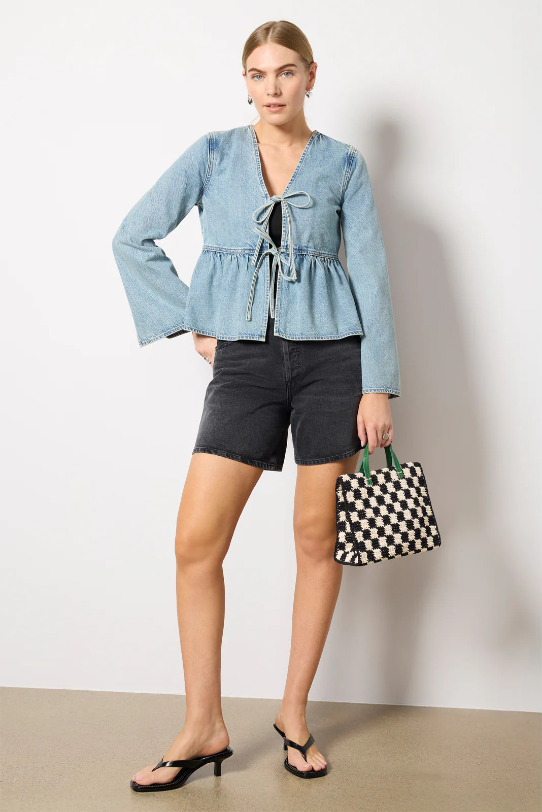 AGOLDE Women's Dame Short, Size 26, Black | Evereve