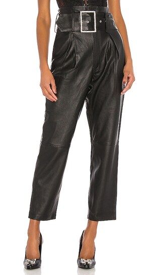 Beatrice High Waist Leather Pants | Revolve Clothing (Global)