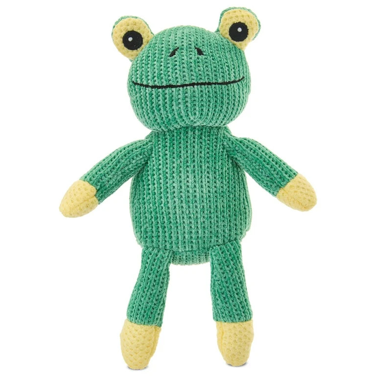 Small Knit Frog Plush, Green, 10.5", Easter by Way To Celebrate | Walmart (US)