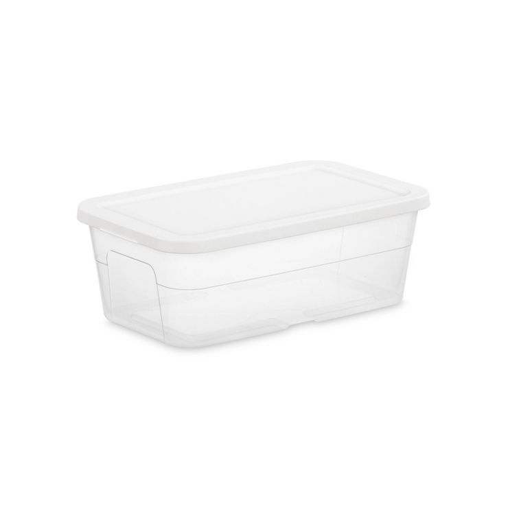 6qt Clear Storage Box White - Room Essentials™ | Target