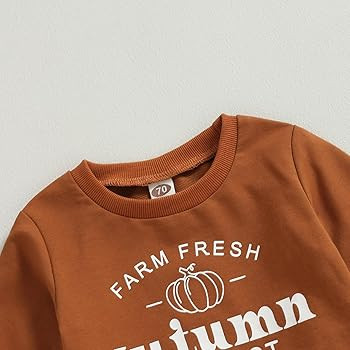 YINGISFITM Baby Boy Fall Clothes Toddler Halloween Outfit Boy Halloween Pumpkin Sweatshirt Shirt ... | Amazon (US)