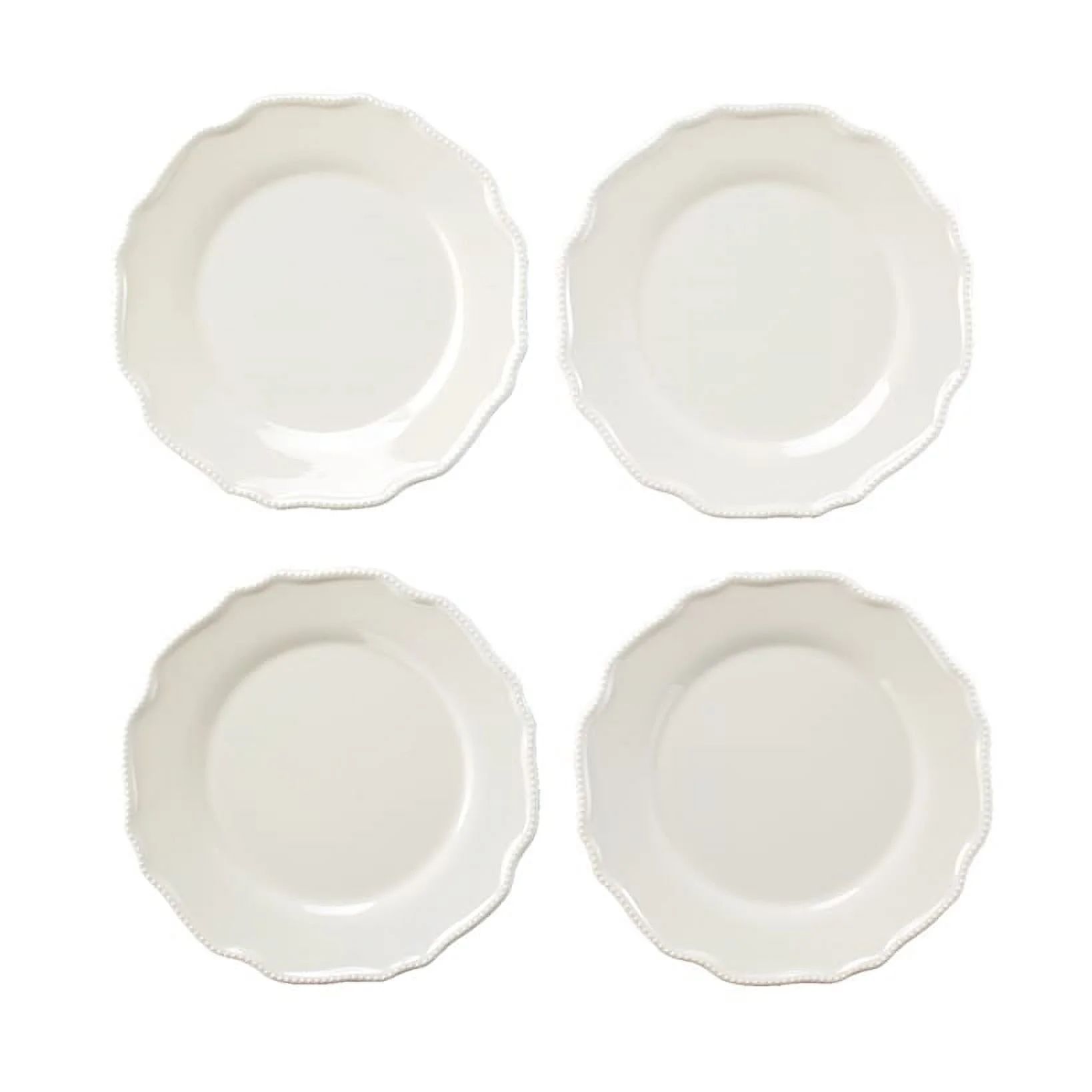 Ruffled Dinner Plates - Melamine Bead Dinnerware - Set of 4 | Walmart (US)