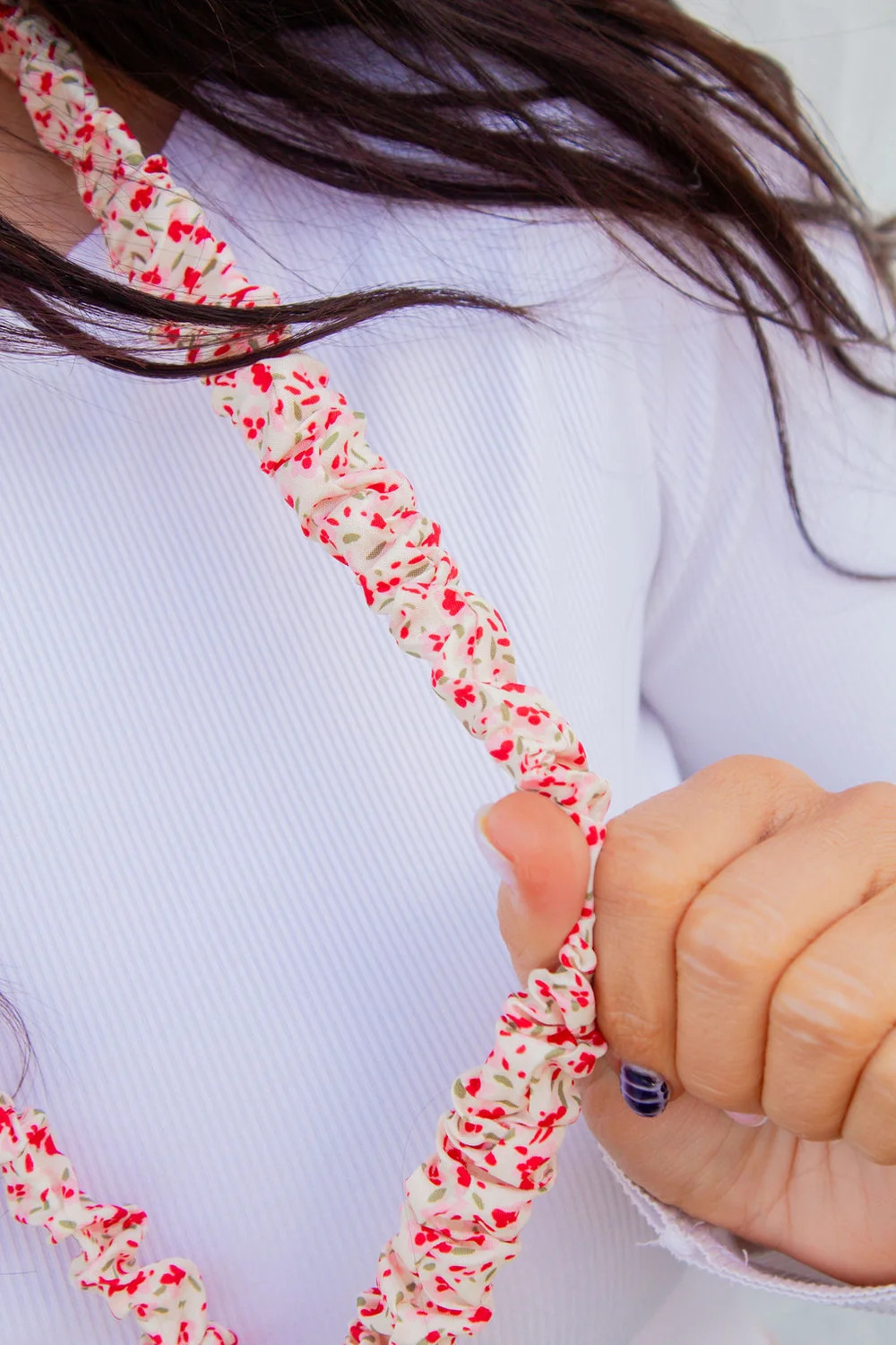 Red & Pink Floral Lanyard | Shop Andi