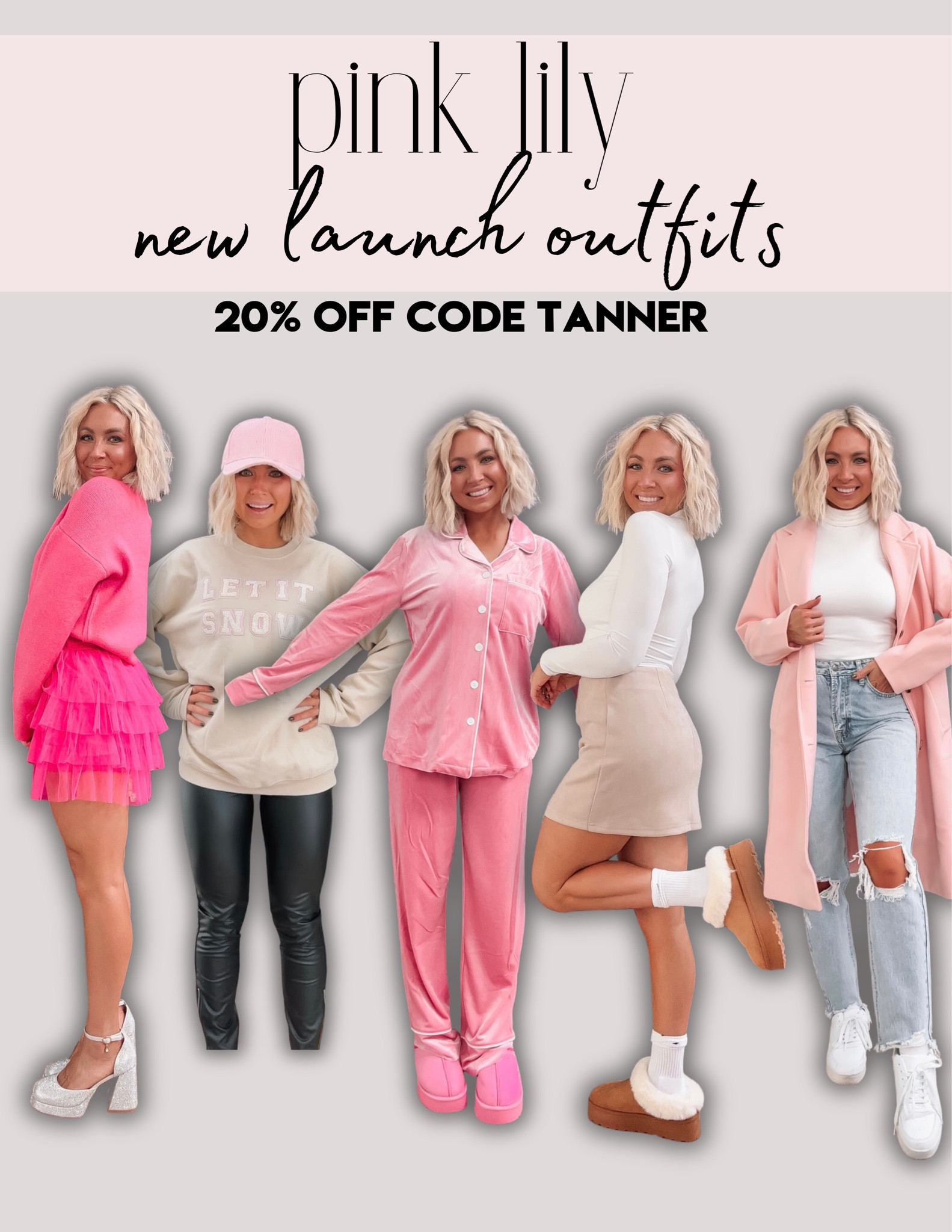 Pink Dream! Pink Lily just dropped the cutest pink holiday collection. It has me swooning! I am wearing a size small in everything and a size 5 in the jeans! 20% off code TANNER
#HolidayStyle #PinkLily #OutfitIdeas

#LTKHoliday #LTKstyletip #LTKSeasonal