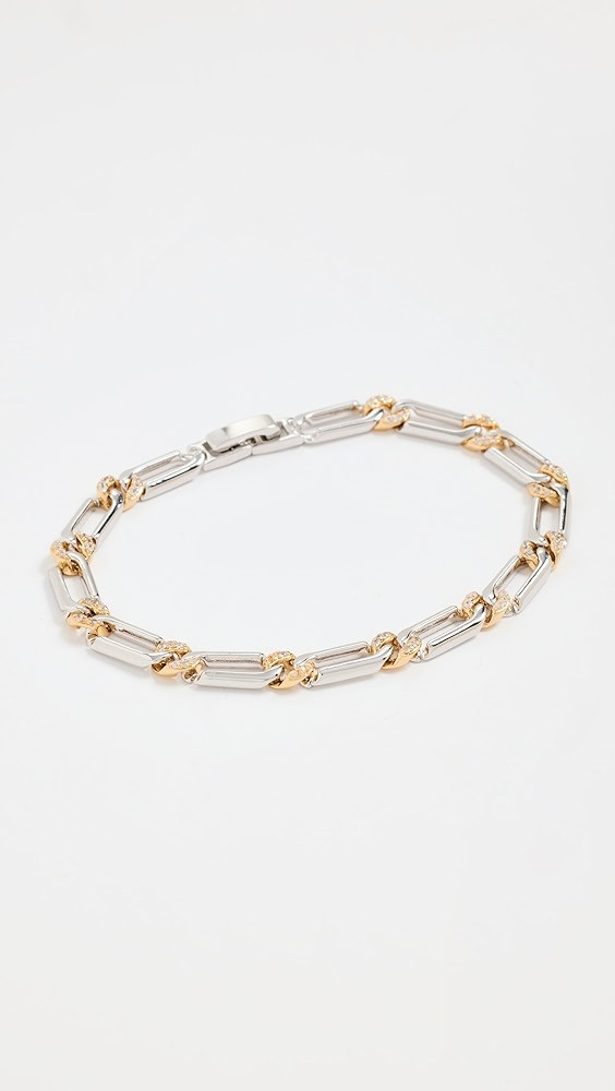 Luv Aj The Two-Tone Pave Link Bracelet | Shopbop | Shopbop
