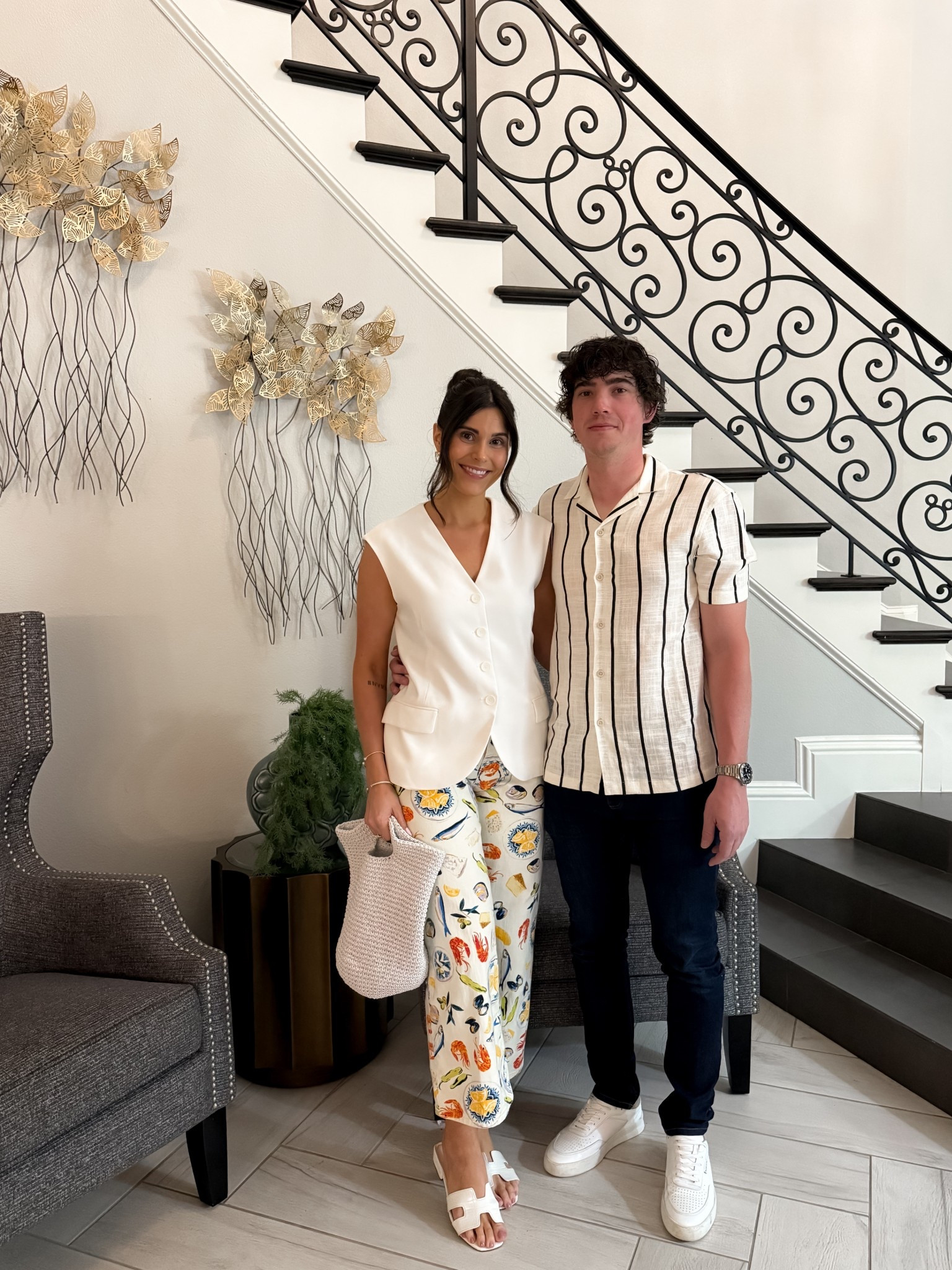 Date night looks 🍸

My top is Zara
My pants are Lisa Sahs Gah
My bag is club London 

His top is Zara
His shoes are Filling Pieces

Date night, summer, express, Marshall’s, watch, Cartier, Michelle, fossil, vacation look, summer look, beach style, vacay style, men’s, printed pants, sandals, crochet bag, waistcoat vest, Zara, revolve, Nordstrom, waistcoat, vest, men’s fashion, Vince, SNDYS, style, Tory Burch, coach, Amazon, Nordstrom, Macys, madewell, JCPenny, j.crew, revolve, gap, strapless top, men’s shirt, summer night, style, vacation, banana republic, aritzia, boohoo, Steve Madden, waistcoat, mango, Bloomingdale’s, saks off fifth, Nordstrom rack, aqua, cropped vest, citizen, sale, summer outfit, summer style, trendy, most wanted, must have, new arrival, under 100, under 50, popular, sweet Caroline collection

#LTKSeasonal #LTKTravel #LTKFindsUnder100