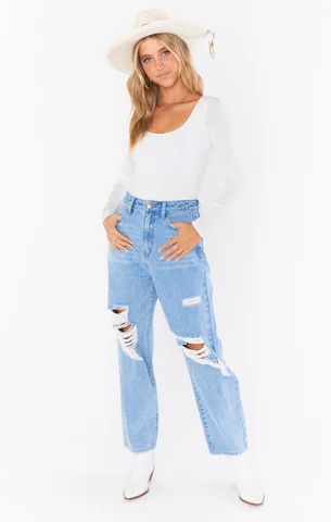 Boston Boyfriend Jeans ~ Vintage Blue | Show Me Your Mumu