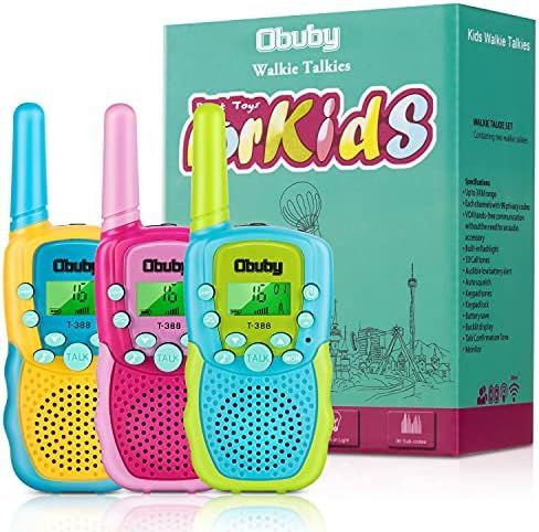 Obuby Toys for 3-12 Year Old Boys Walkie Talkies for Kids 22 Channels 2 Way Radio Gifts Toys with... | Amazon (US)