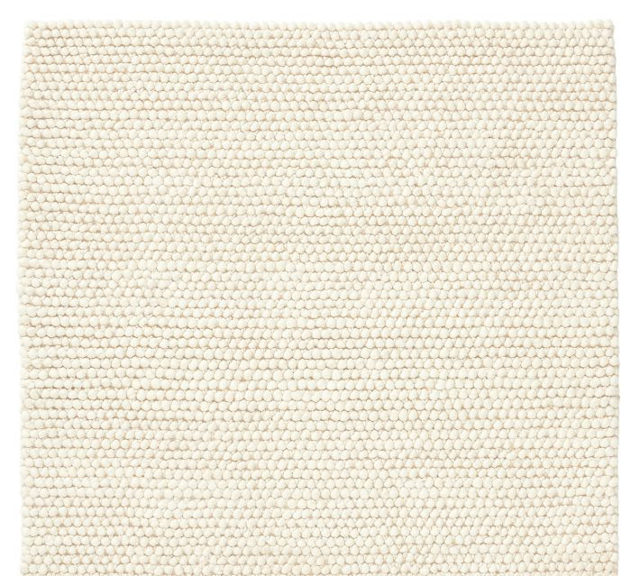 Zane Handwoven Textured Rug, 2.5' x 12', Oatmeal | Pottery Barn (US)