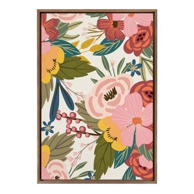 23&#34; x 33&#34; Slyvie Softly Framed Canvas Wall Art by Mia Charro Gold - Kate and Laurel | Target