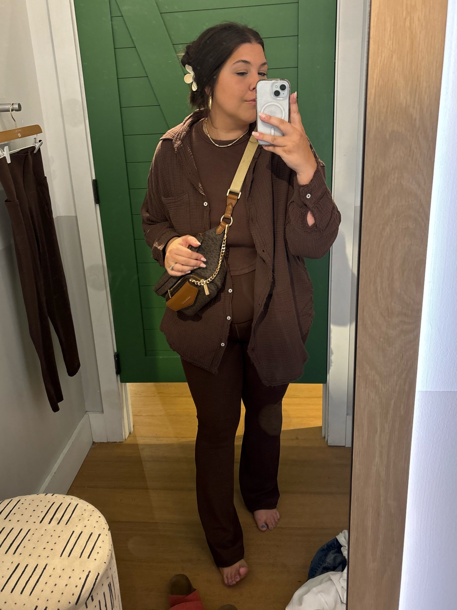 Brown on brown 🤎🤎

#LTKstyletip #LTKmidsize #LTKfitness