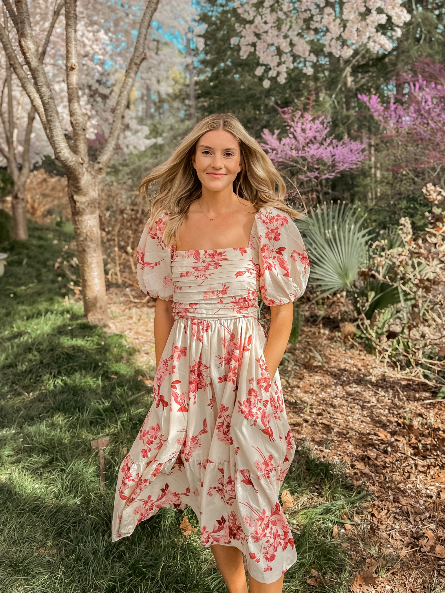 The most beautiful spring dress! This one’s in a size small and it’s true to size.

Wedding guest dress engagement photoshoot pictures engagement dress family photos

#LTKwedding #LTKstyletip #LTKshoecrush