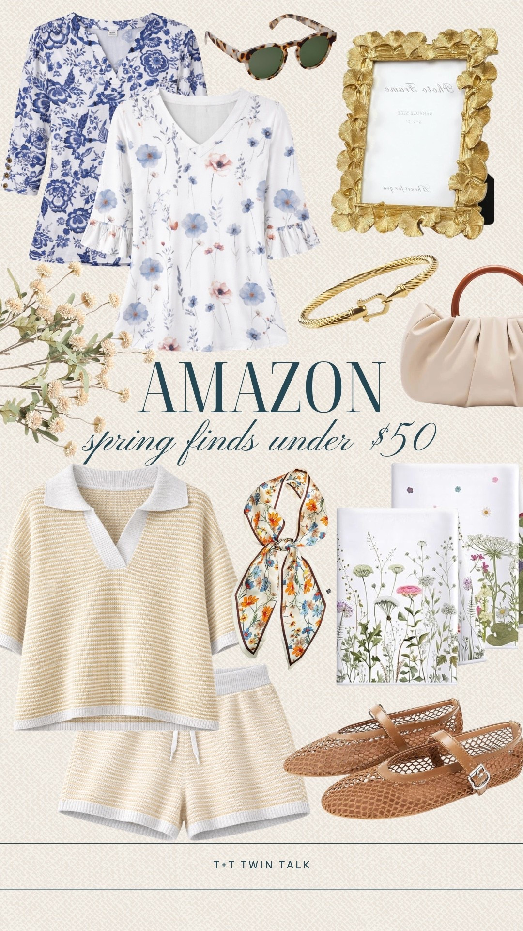 Amazon spring finds under $50 that are too good to pass up. Think pretty florals, easy sets, and fun accessories that still feel elevated. An easy way to refresh your wardrobe without spending a ton.

#LTKOver40 #LTKMidsize #LTKSeasonal