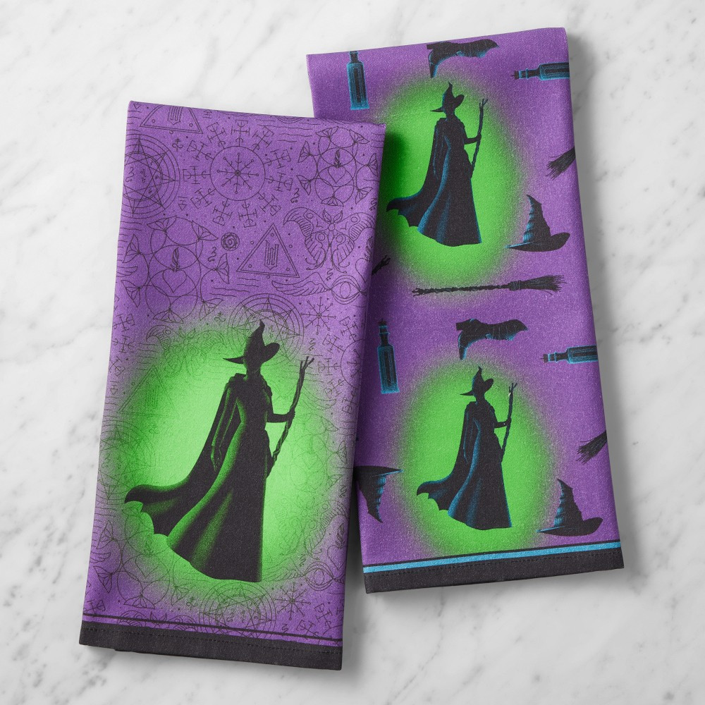 Wicked™ x Williams Sonoma Elphaba Tea Towels, Set of 2 | Williams-Sonoma