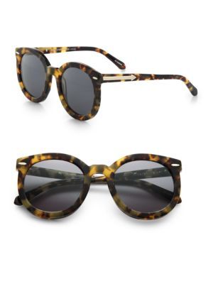 Super Duper Strength Round Sunglasses/Tortoise | Saks Fifth Avenue