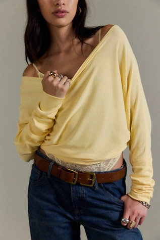 We The Free Lola Off-The-Shoulder Long Sleeve | Free People (Global - UK&FR Excluded)
