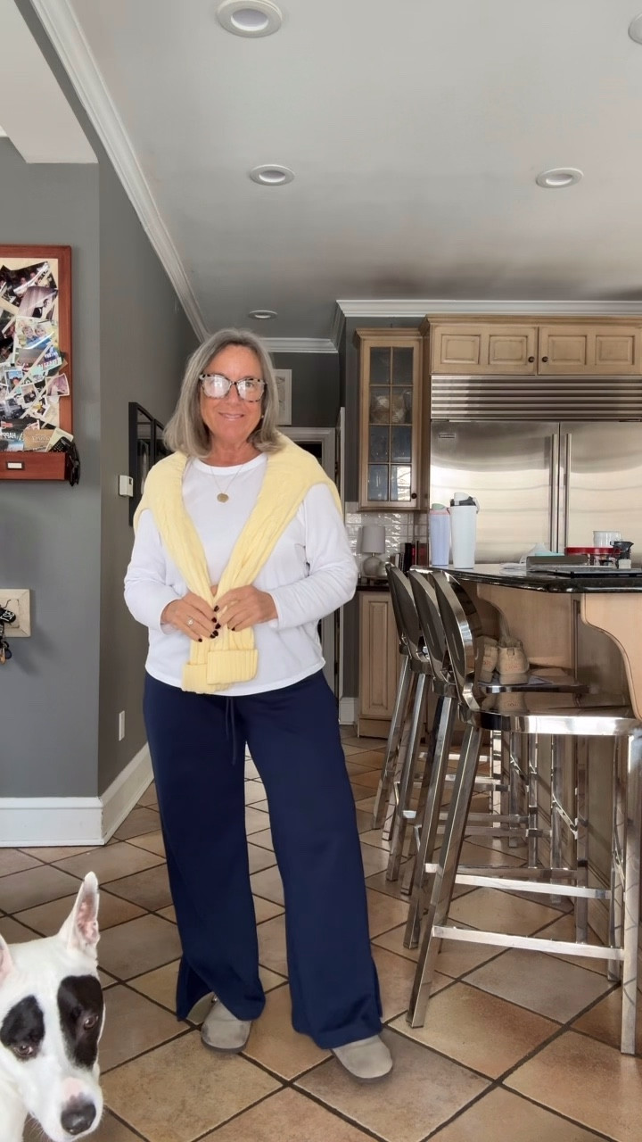 This! This outfit is on repeat!! Other color options as well! 💙💛🤍
Pants: M  Top: L  Sweater: L  Shoes: TTS


#LTKgrwm #LTKWorkwear #LTKActive