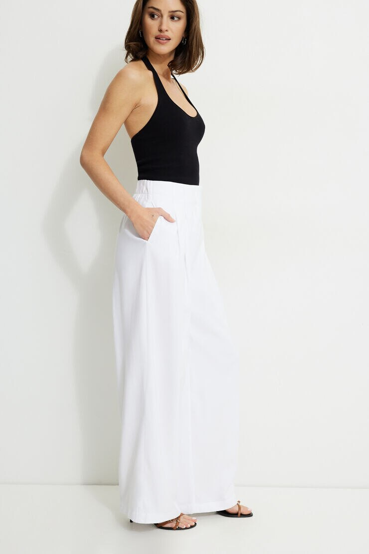 Pleated Wide Leg Pants | Dynamite Clothing