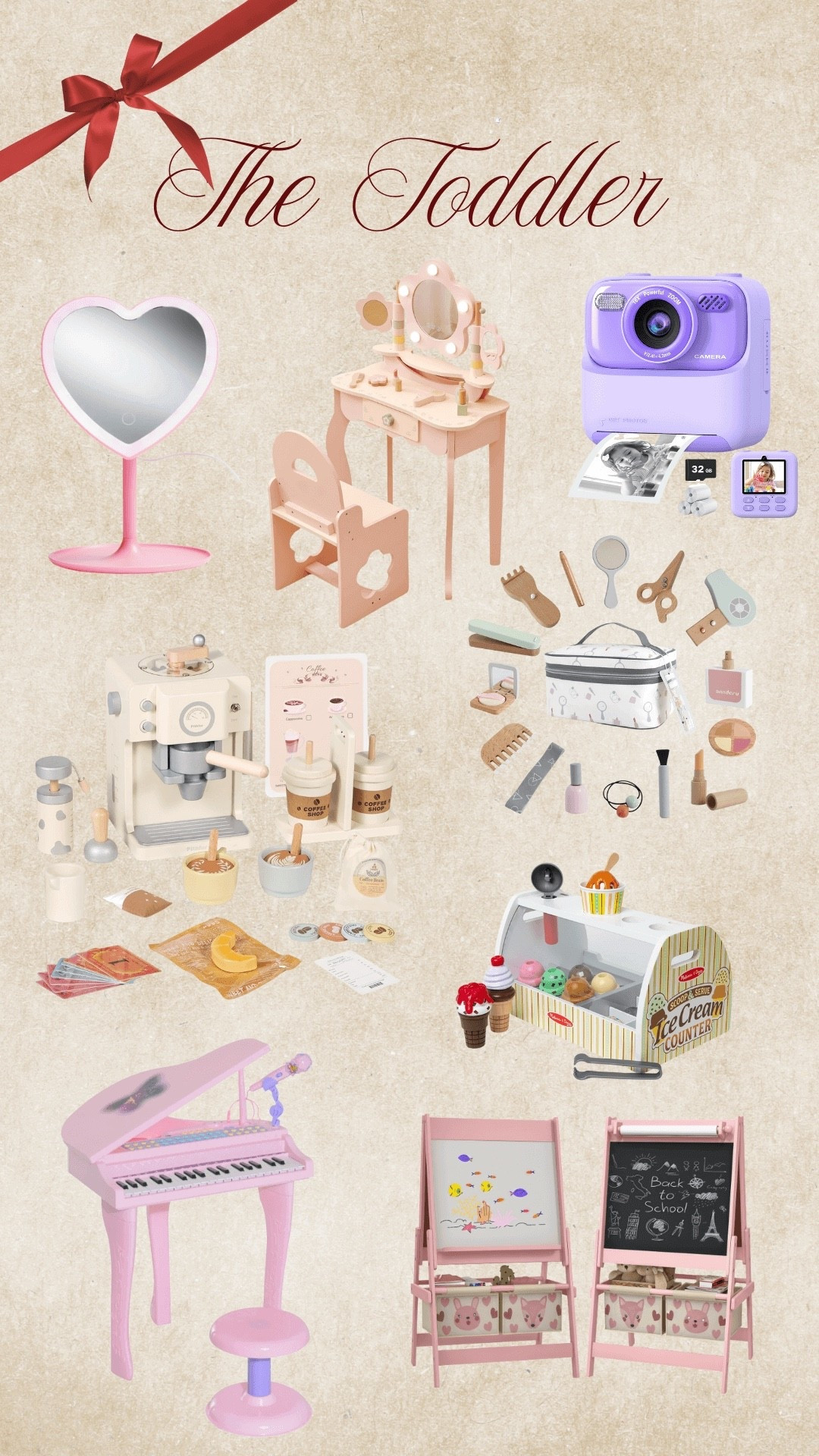 Holiday gift guide • Christmas gift ideas • gifts for the toddler • toddler girl • piano for toddler • coffee machine for toddler • hairdresser kit for toddlerr

#LTKKids #LTKHoliday #LTKGiftGuide