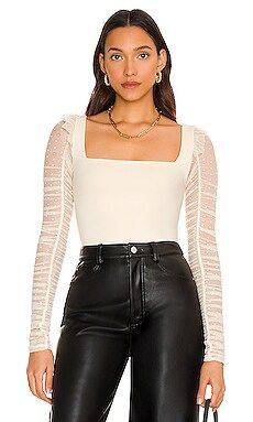 Free People Must Be Love Bodysuit in Ivory from Revolve.com | Revolve Clothing (Global)