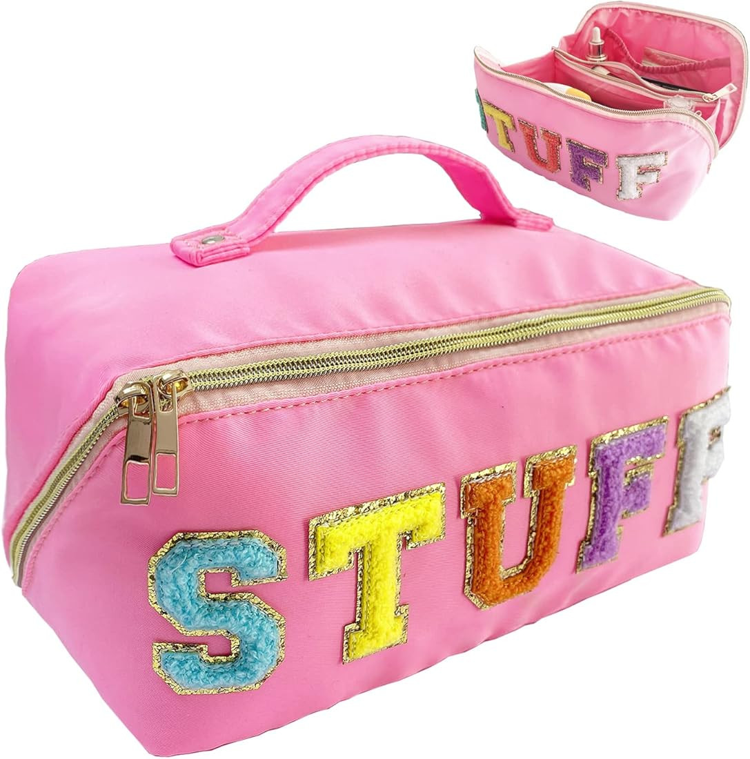 Stoney Clover Dupes Preppy Makeup Bag Better Belt Makeup Bag Stuff bag Large Capacity Travel Cosm... | Amazon (US)