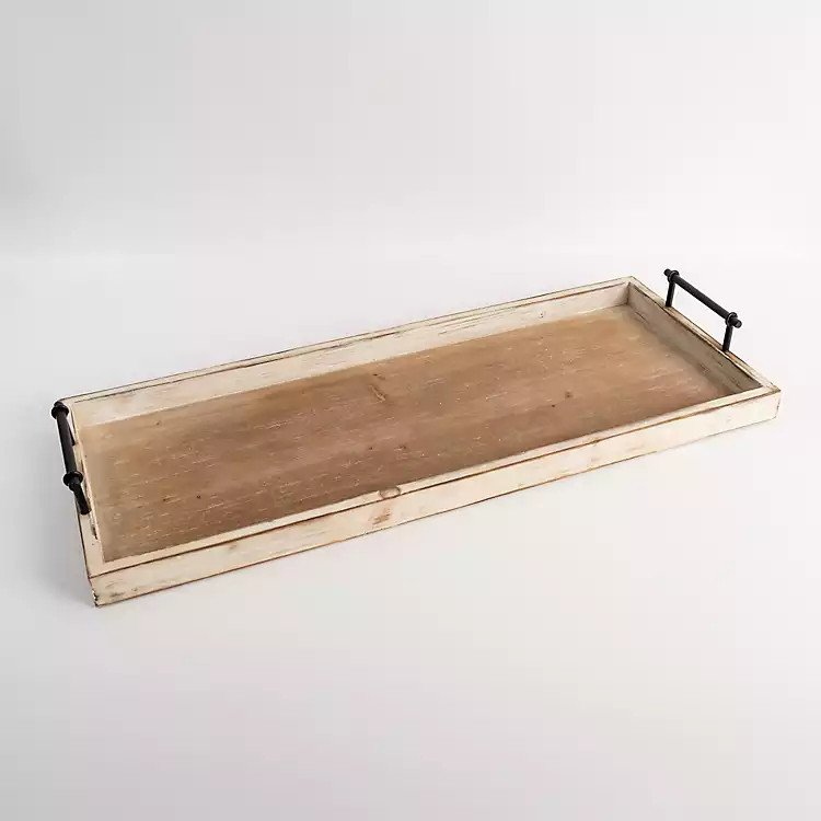 Long Wooden Decorative Tray | Kirkland's Home