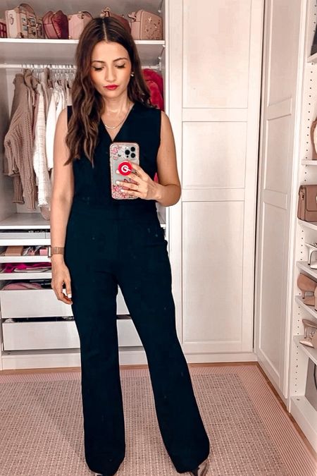 Perfect sleeveless jumpsuit from Spanx.  I’m wearing a size S. Use my code ZEBAXSPANX for 10% off plus free shipping 

#LTKstyletip #LTKworkwear #LTKFind