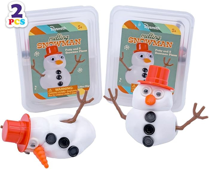 Toysmith Melting Snowman Bundle – Reusable Putty Slime Kit with Snowman Accessories – Build, ... | Amazon (US)