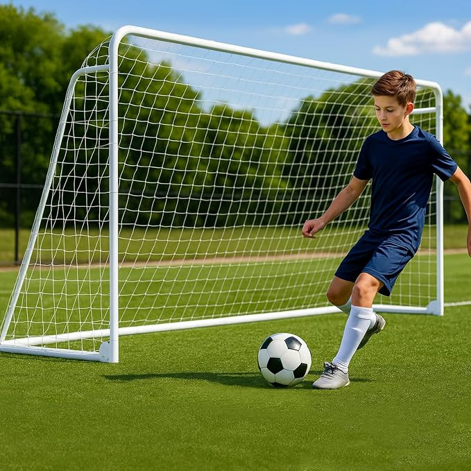 MOPHOTO Soccer Goal, 6X4/8x6/10x6.5/12x6/16x7/18.5x6.5/21x7/24x8ft Soccer Goals for Backyard, Ful... | Amazon (US)