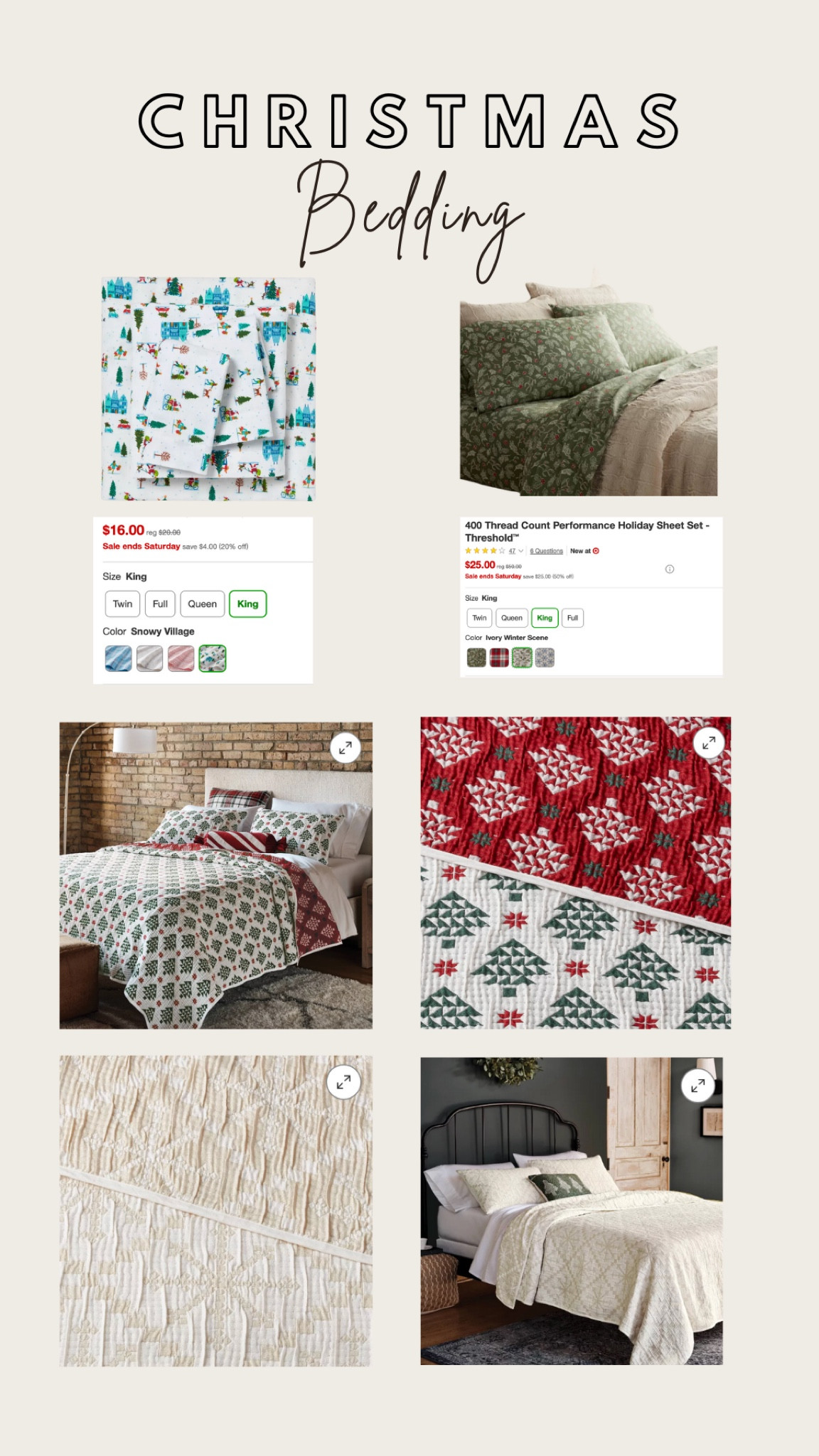 Christmas Bedding 

#LTKCyberWeek #LTKGiftGuide #LTKHoliday