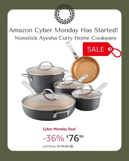 Amazon Cyber Monday Sales, nonstick cookware 

#LTKGiftGuide #LTKHoliday #LTKCyberweek